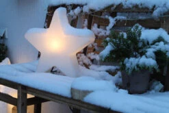 Titelseite 46 8-Seasons Shining Star Mini Dekoleuchte, Weiß, Polyethylen, Ø40x10x37cm, Mit Standard-E27-Fassung