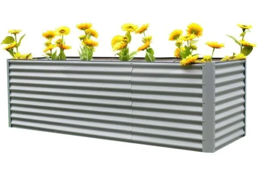 OUTFLEXX Set Hochbeet Mit Erweiterungsmodul, Silber, Zincalume, 120+80cm 7 OUTFLEXX Set Hochbeet Mit Erweiterungsmodul, Silber, Zincalume, 120+80cm -Oase Gartenmöbel 1 16094.jpg