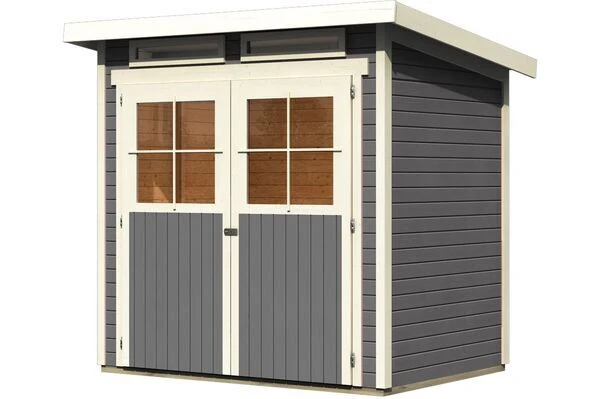 KARIBU Gartenhaus Glücksburg 2, Fichtenholz 19 Mm, Pultdach 1 KARIBU Gartenhaus Glücksburg 2, Fichtenholz 19 Mm, Pultdach