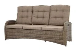 Titelseite 31 Ploß Rabida Comfort Dining / Lounge 3-Sitzer Sofa, Champagner-meliert, Polyrattan, 210x85x112 Cm, Verstellbar