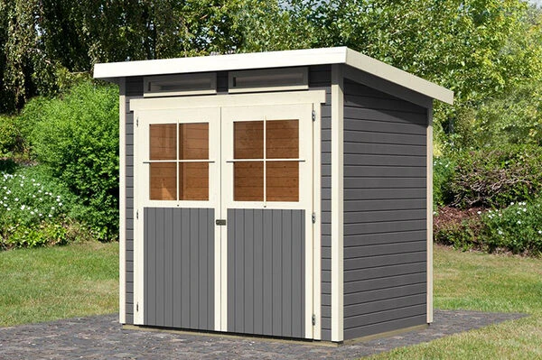 KARIBU Gartenhaus Glücksburg 2, Fichtenholz 19 Mm, Pultdach 2 KARIBU Gartenhaus Glücksburg 2, Fichtenholz 19 Mm, Pultdach – Bild 2