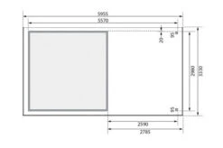 KARIBU Gartenhaus Askola 6, Naturbelassen, Fichtenholz 19mm, 591,5 X 306 X 216 Cm, Flachdach, Seitlicher Anbau 2,8m 15 KARIBU Gartenhaus Askola 6, Naturbelassen, Fichtenholz 19mm, 591,5 X 306 X 216 Cm, Flachdach, Seitlicher Anbau 2,8m -Oase Gartenmöbel 30539 3 06.jpg