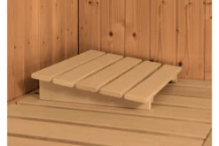 KARIBU Bodin Sauna, Naturbelassen, Fichte, 210 X 165 X 202 Cm, Fronteinstieg,mit Graphitfarbener Tür Und Kranz SETmit Ofen 4,5 KW Ext. Strg. Easy -Oase Gartenmöbel 30926 5 08.jpg