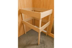 KARIBU Bodin Sauna, Naturbelassen, Fichte, 210 X 165 X 202 Cm, Fronteinstieg,mit Graphitfarbener Tür Und Kranz SETmit Ofen 4,5 KW Ext. Strg. Easy -Oase Gartenmöbel 30926 5 09.jpg