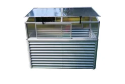 OUTFLEXX Set Hochbeet Und Aufsatz (mit Schiebetüren), Silber, Zincalume/Alu/Polycarbonat, 180 Cm, Pulverbeschichtet 9 OUTFLEXX Set Hochbeet Und Aufsatz (mit Schiebetüren), Silber, Zincalume/Alu/Polycarbonat, 180 Cm, Pulverbeschichtet -Oase Gartenmöbel 4 20090.jpg